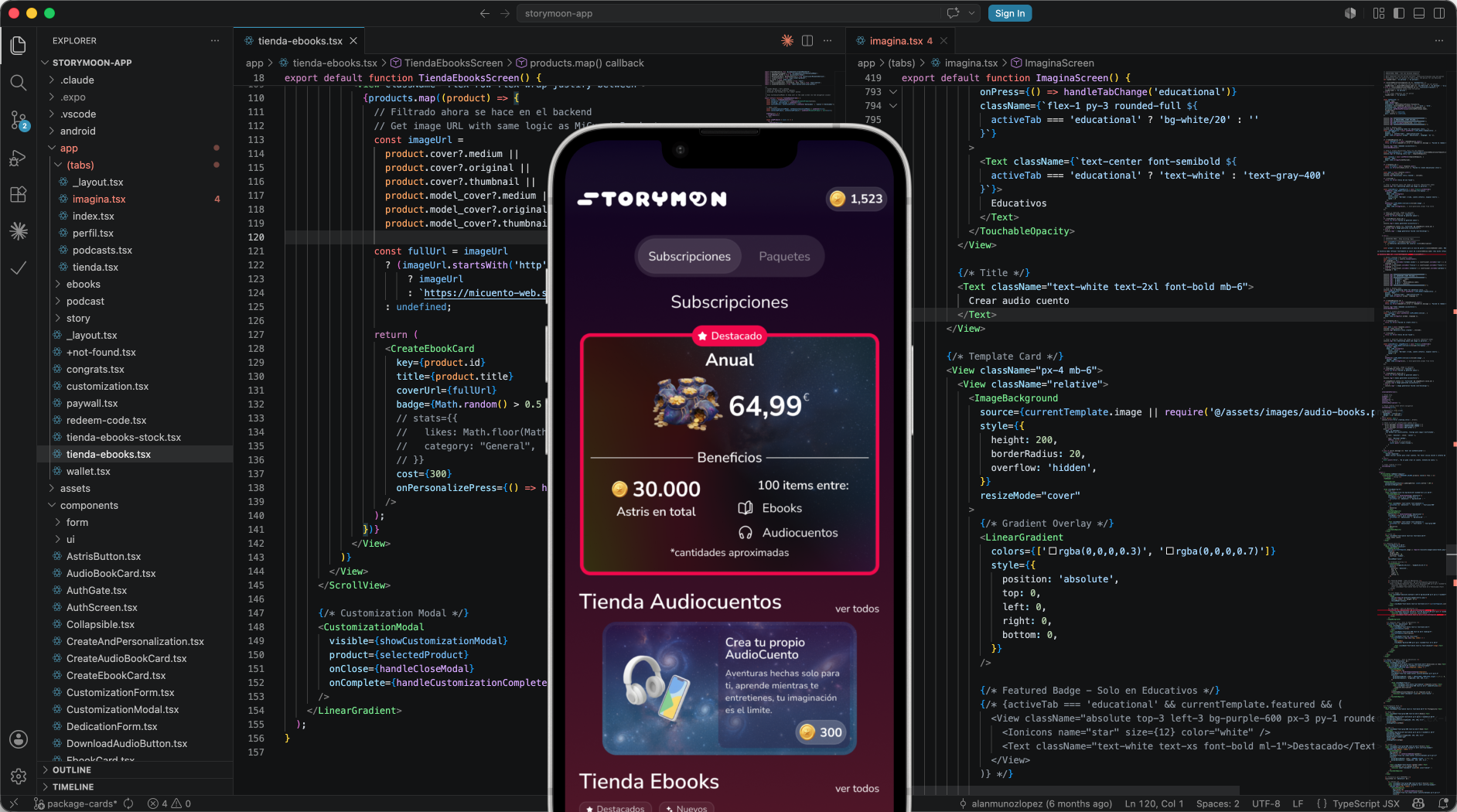 storymoon Tailwind codebase